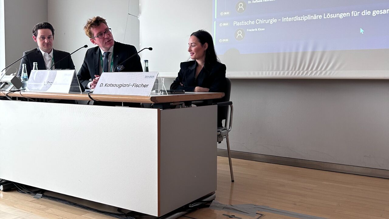Prof. Kotsougiani-Fischer im Vorsitz einer wissenschaftlichen Sitzung beim Deutschen Chirurgenkongress 2025 in München